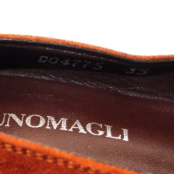 Vintage Brunomagli Rust Suede Chiseled Toe Pump - Picture 11 of 11